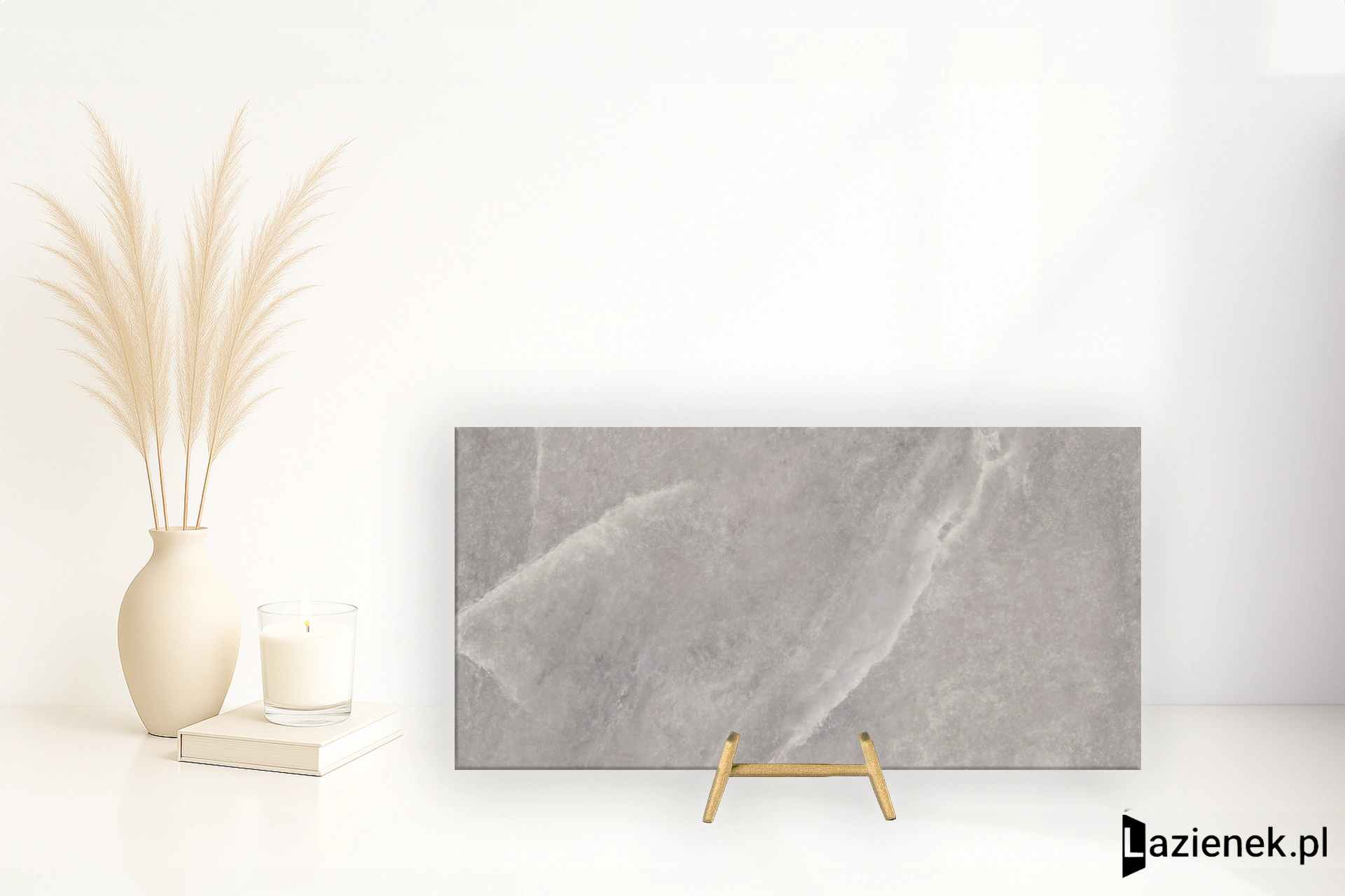 Casalgrande Padana Supreme Grey błyszcząca 30x60 cm gr. 9 mm - płytka rektyfikowana/15790072